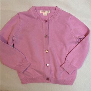 Crewcuts Pink Sweater with Ribbed Trim